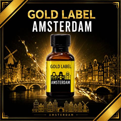 【歐陸傳奇】阿姆斯特丹 金牌尊爵版 GOLD LABEL RUSH｜高純度Popper、深層放鬆不頭痛 30ML 通用款
