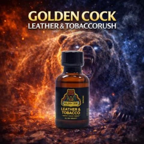 GOLDEN COCK LEATHER & TOBACCORUSH金色公雞Poppers PWD 骨灰級30ml